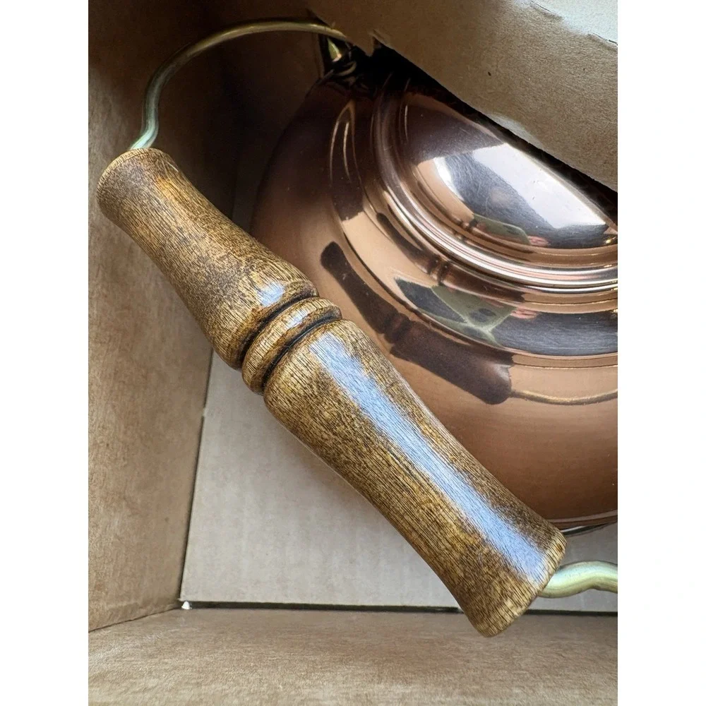 Vintage Revere Ware Solid Copper Tea Kettle 2 Quart 2252-2 Unused NOS Open Box